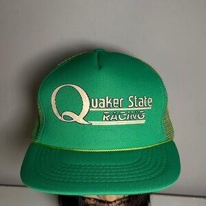 Quaker State Racing vintage Green Trucker Hat